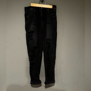 American Eagle Rigid (no stretch) Ripped Mom Jean